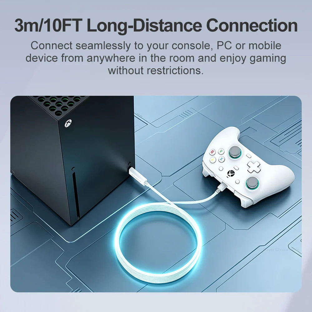 GameSir 3m Nylon Braided Cable for G7 Pro G7 Pro 8K Cyclone 2 Nova Lite X5 Lite G7 SE G8 G8+ MFi X5s Kaleid Flux Gamepad Vue