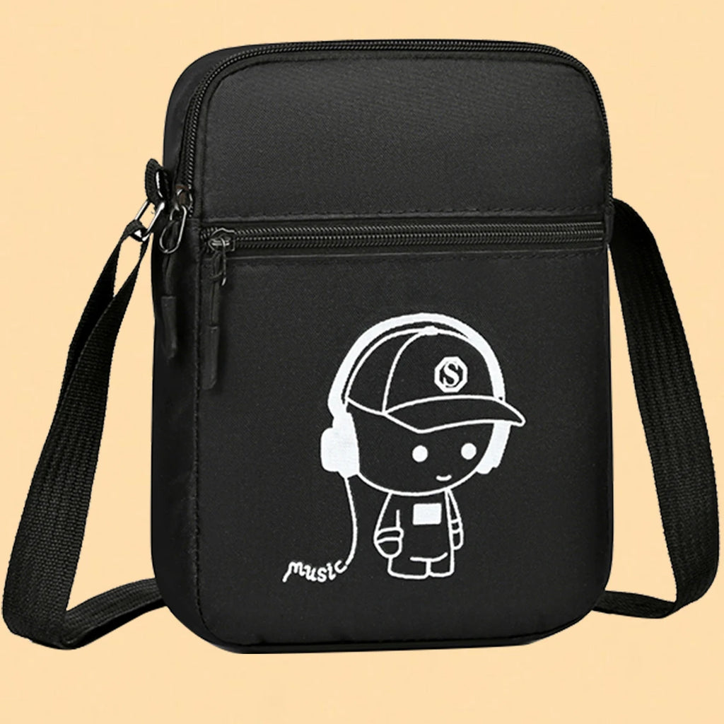 Unisex Mini Crossbody Bag Compact Phone Pouch Adjustable Strap Neck