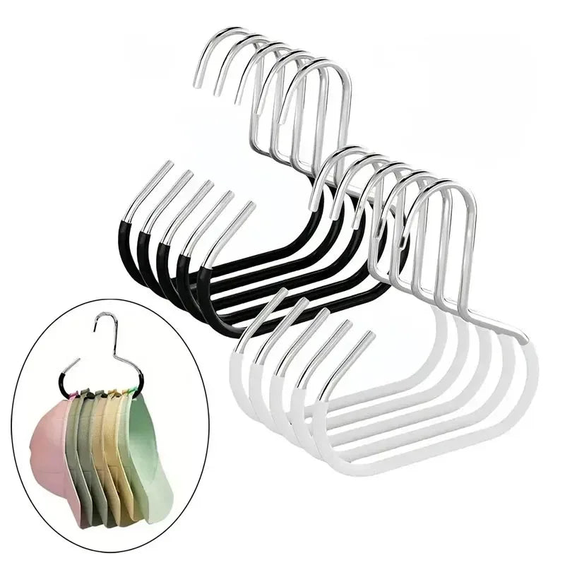 5/10pcs Baseball Cap Hat Rack Organizer Stainless Steel Hat Hanger Hanging Holder Non-Slip Wall Mount Hook Organizer for Caps Vue