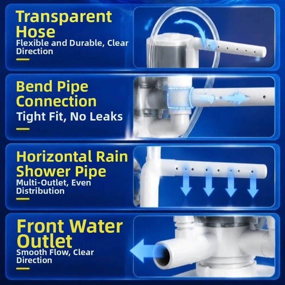 High-Efficiency Fish Tank Filter Energy-Saving Water Circulation Aquarium Filter Pump Suction Cup Silent Vue