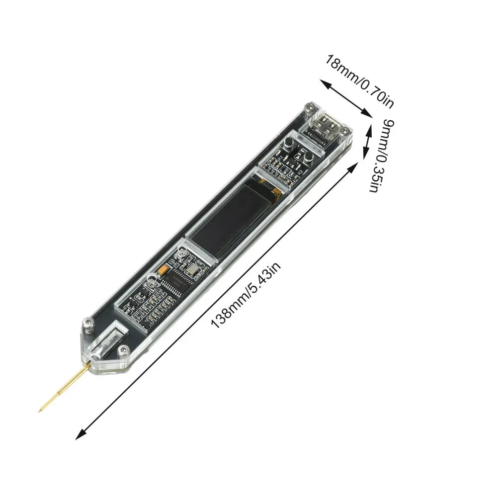 200Hz-100MHz Frequency Meter Pen 0.91 Inch OLED Display High-Precision Frequency Counter for RF Measurement Radio Transceiver Vue