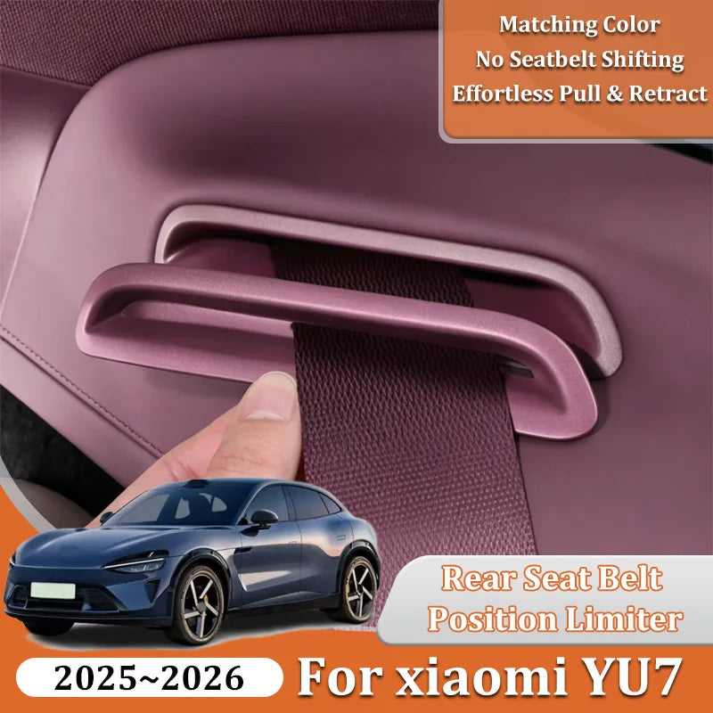 For Xiaomi YU7 2025 2026 MX11 Car Rear Seat Belt Limiter Cover Preventing Blockage Fixator Dedicated Car Interior Accessories Vue