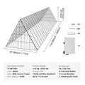 Portable Chicken Tunnel Run 157.5" Corner Frame & Waterproof Cover Chicken Tunnel Run Vue Straight Frame Canada