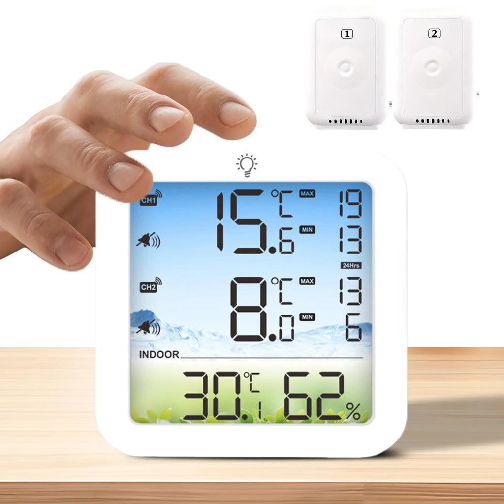 Wireless Digital Refrigerator Thermometer 328ft Range & Alarm Wireless Kitchen Thermometer Vue