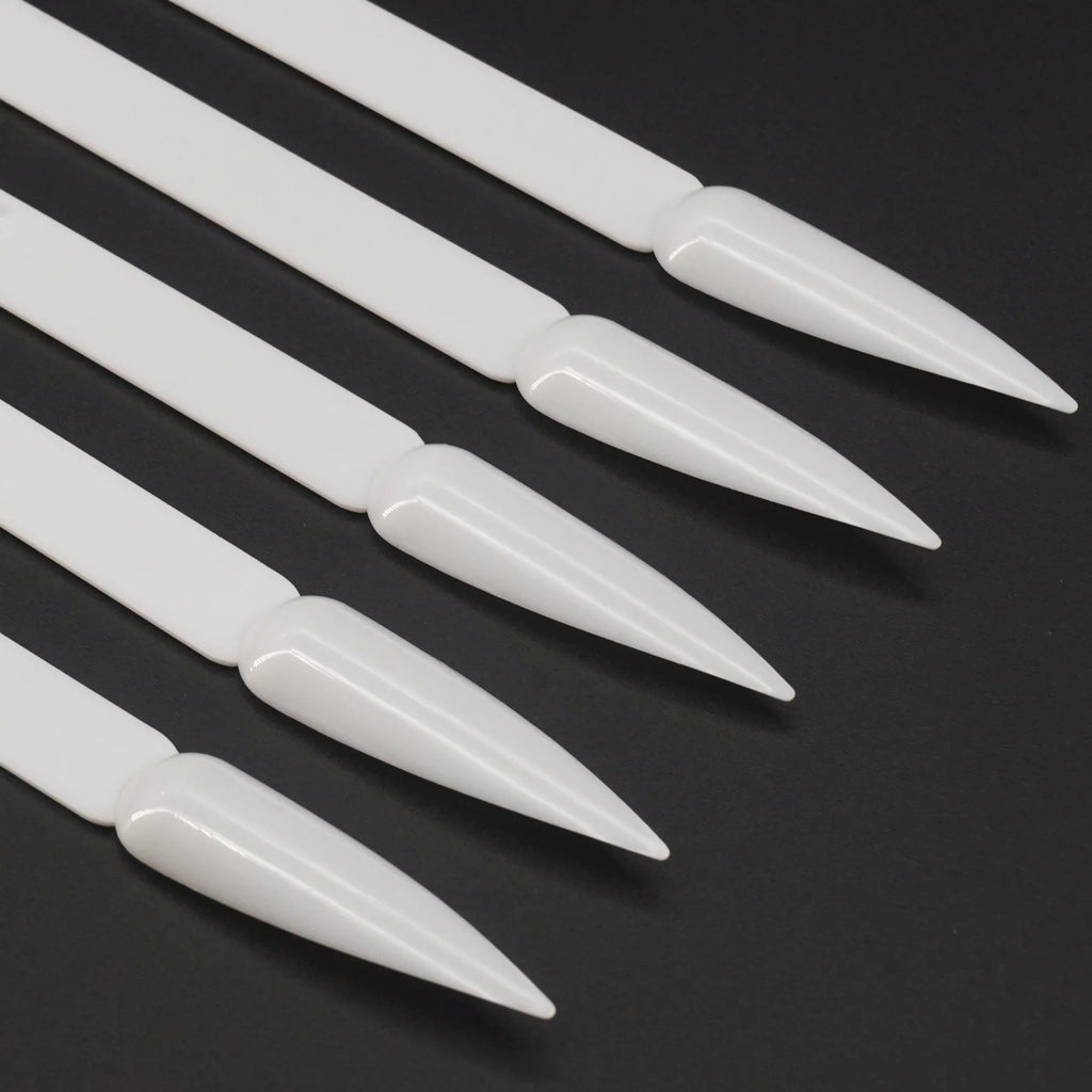 50pcs Nail False Tips Display Polish Gel Color 50pcs False Nail Tips 50 sticks Nail Art Square Head Colors Tip Display Stick Vue