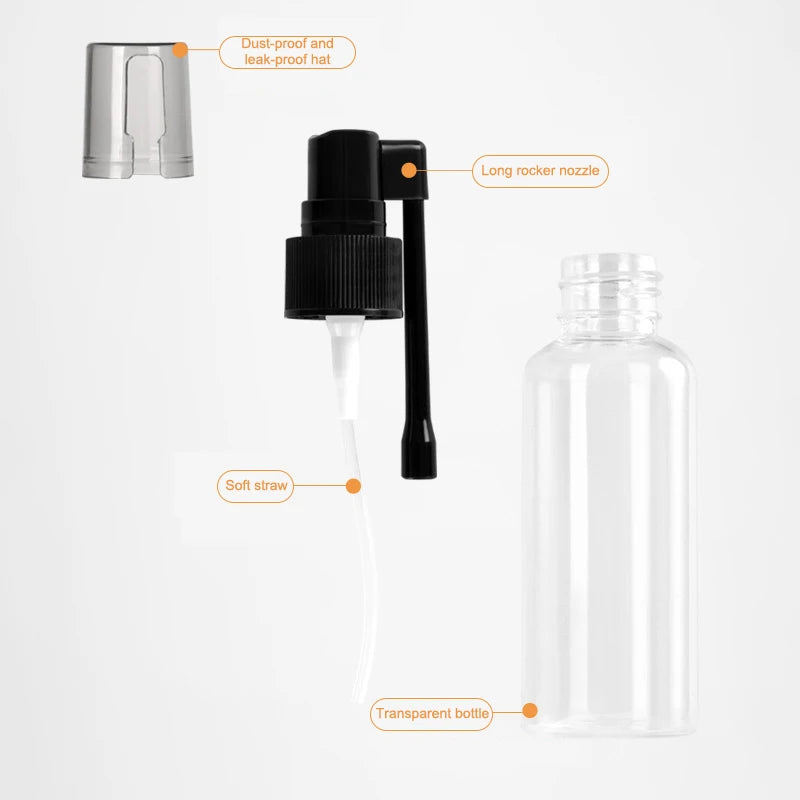 Nasal Spray Bottle 10/20/30/50/60/80/100ml Spray Bottle Elephant Trunk Spray Bottle Cosmetic Spray Jars Spray Pot Sample Packing Vue