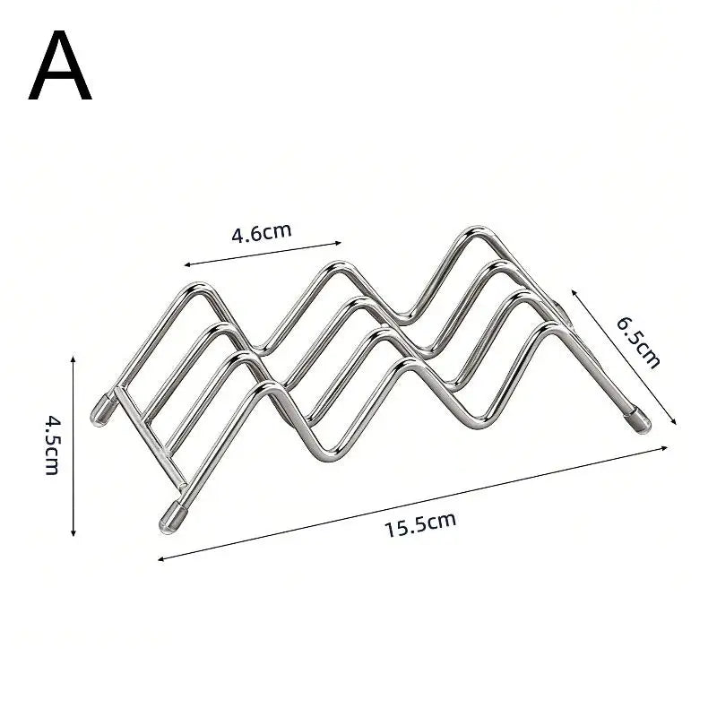 Stainless Steel Soap Rack Multifunctional Drainage Soap Tray Durable Storage Organizer for Bathroom Sink Vue A