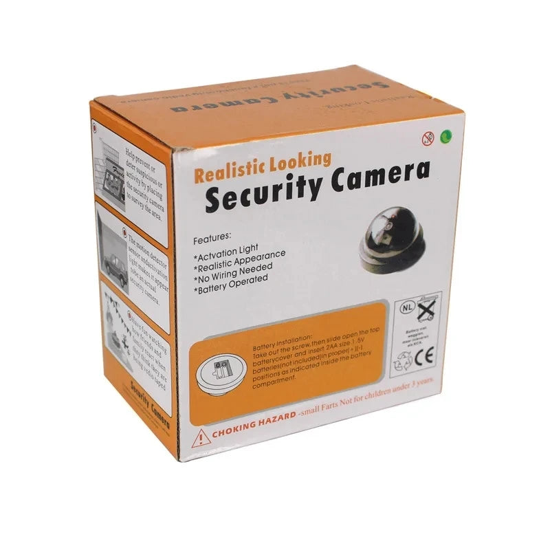Dummy Camera Flashing Led Fake Camera Creative Black Plastic Dome CCTV Camera Power Via AA Battery Surveillance Security System Vue