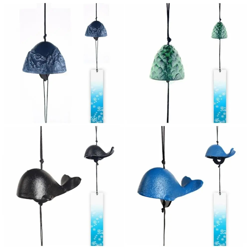 Japanese Style Cast Iron Wind Chimes Vintage Simple Blessing Bell Creative Ornaments Bell Gifts Vue