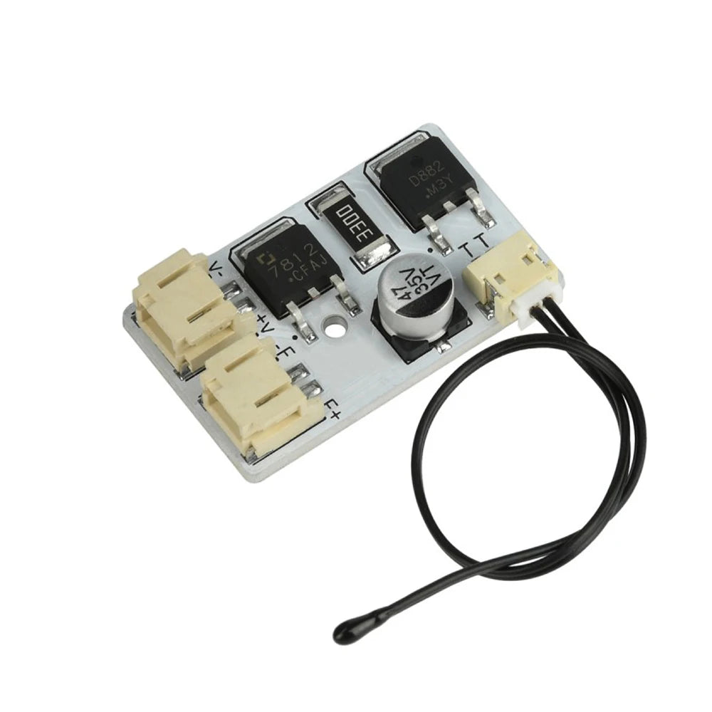 DIY Fan Temperature Control Board Automatic Fan Controller LED Fan Speed Control Board Step-down Type temperature Control Module Vue