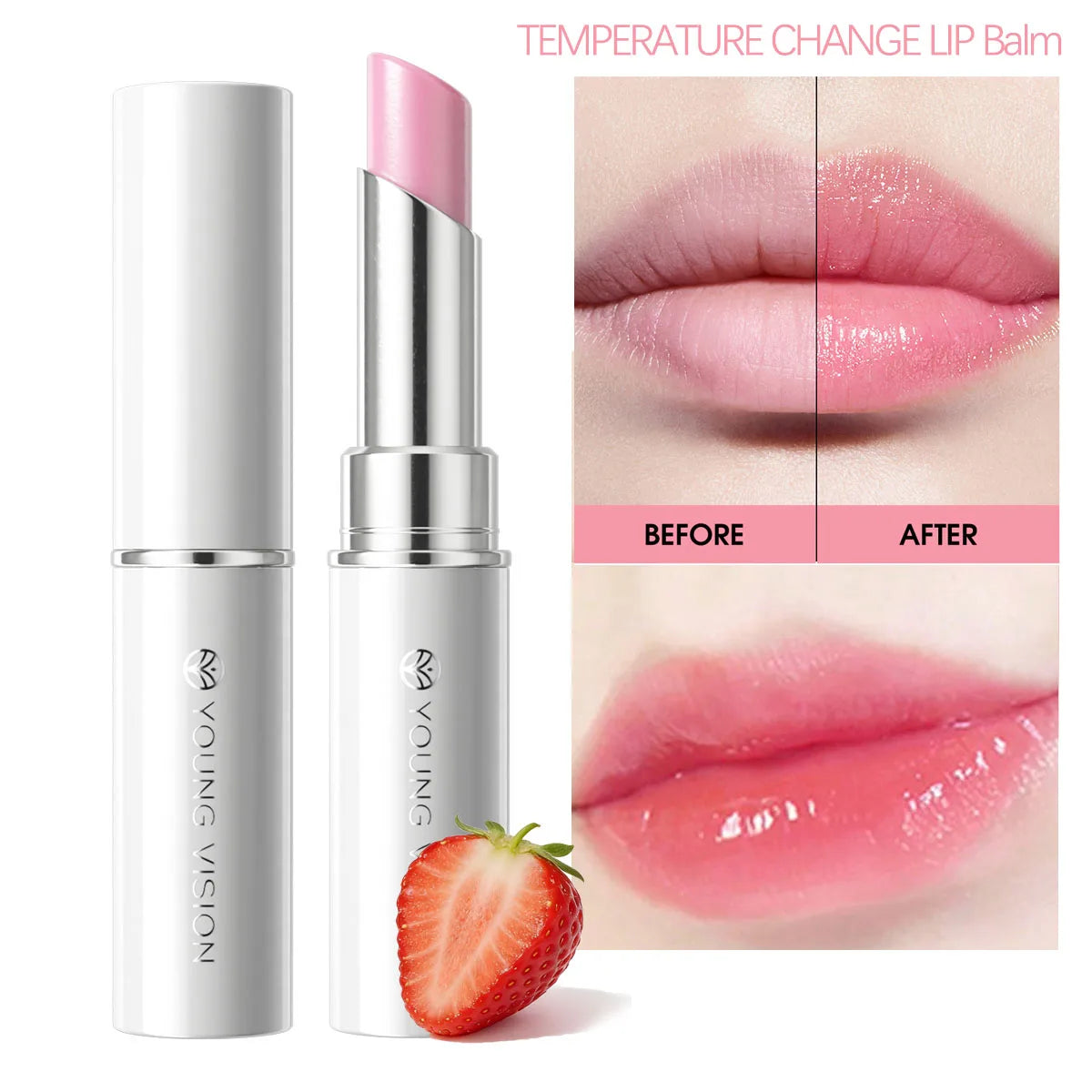 4color lip balm warm lipstick lasting moisturizing light lines moisturizing non-greasy lip lip lipstick Vue
