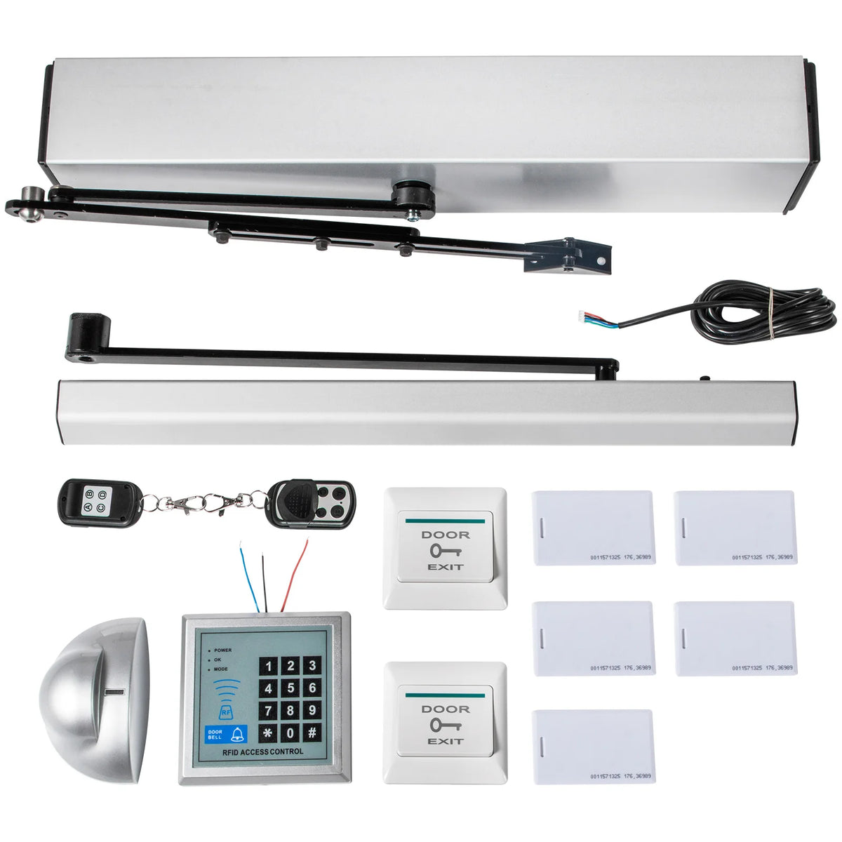 SucceBuy 50W Automatic Swing Door Opener Kit 120° Opening Automatic Door Operator Vue spain