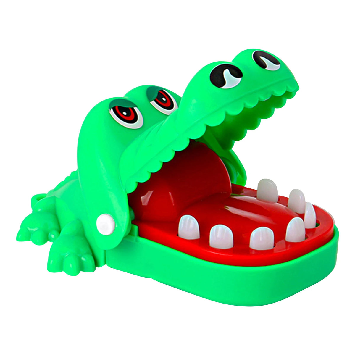 Crocodile Teeth Toys Biting Finger Dentist Games Creative Alligator Family Party Toy Non‑Toxic for Family Games Vue Green