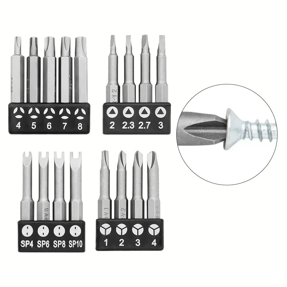 Special Screwdriver Bit Set – Triangle, Y-Type & U-Shape 50mm Screwdriver Bit Set Vue