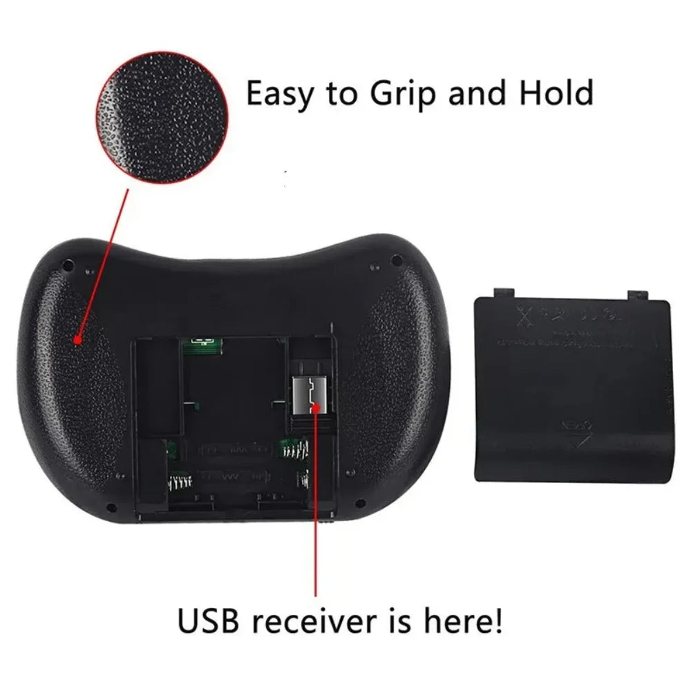 I8 Mini Wireless Keyboard 2.4G Air Mouse Remote Touchpad Use Dry Battery for Android TV Box PC Smart TV Wireless Keyboard Vue