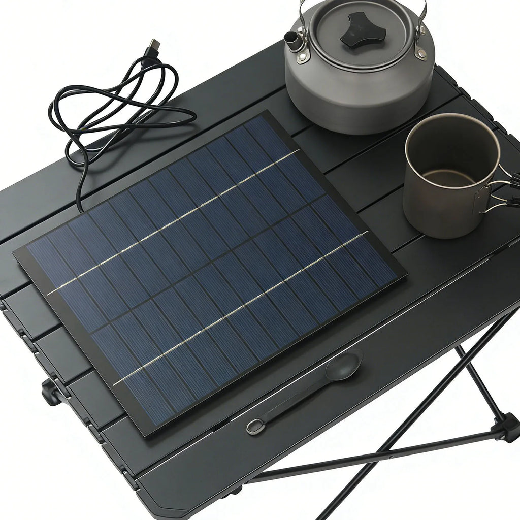10W 12V Portable Solar Panel Charger – Type-C, Polycrystalline Portable Solar Charger Vue
