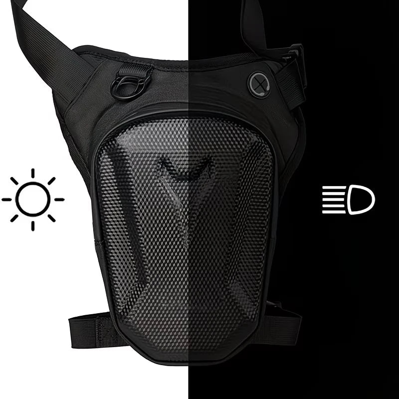 Compact Hard Shell Motorbike Thigh Bag Lightweight Waterproof Waist