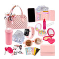 Play Purse for Little Girls, 3 to 6 years old Toddler Purse with Pretend Makeup for Young, Princess Toys Includes Handbag, Phone Vue A