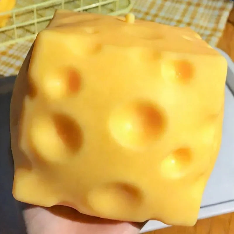 2026 New Squishy Square Cheese Squeeze Toys Slow Rebound Stress Relief Sensory Toy Soft Butter Cheese Party Toy Vue