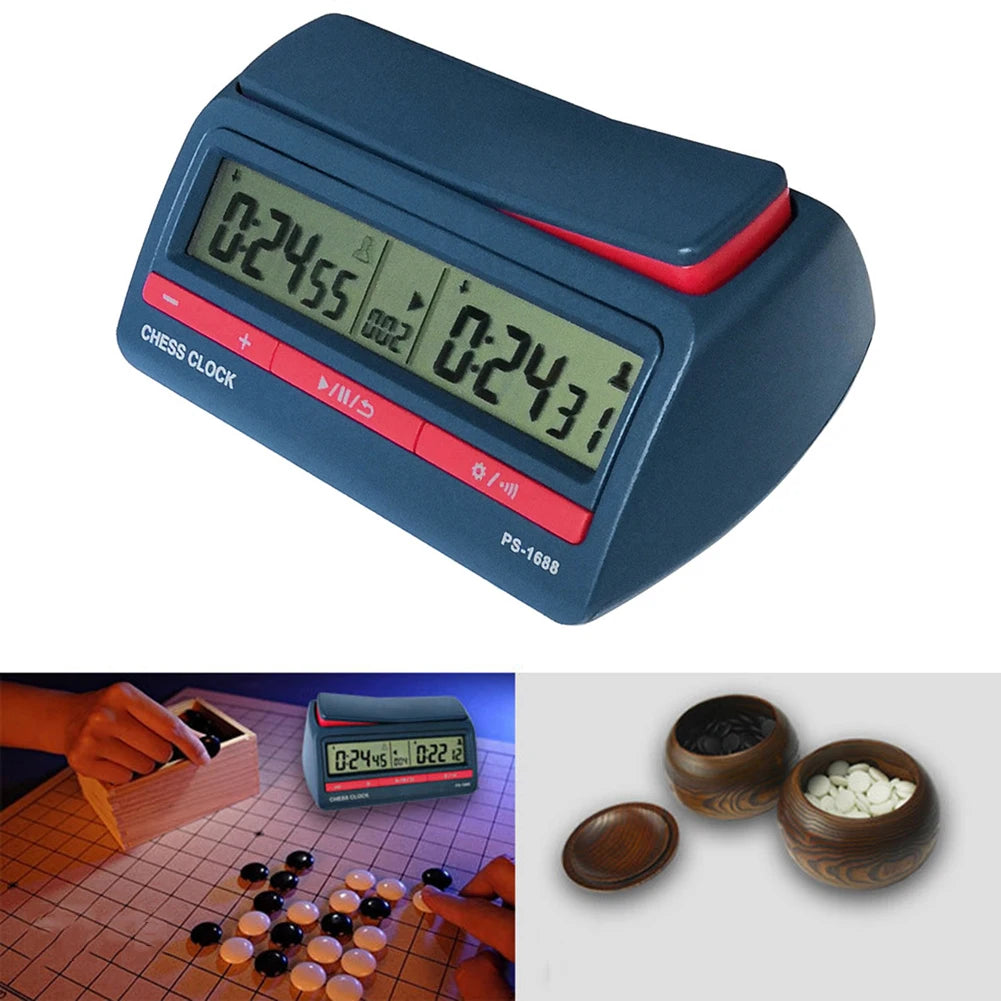Digital Chess Clock Timer for Chess, Go & Board Games | ALLOET Digital Chess Clock Vue