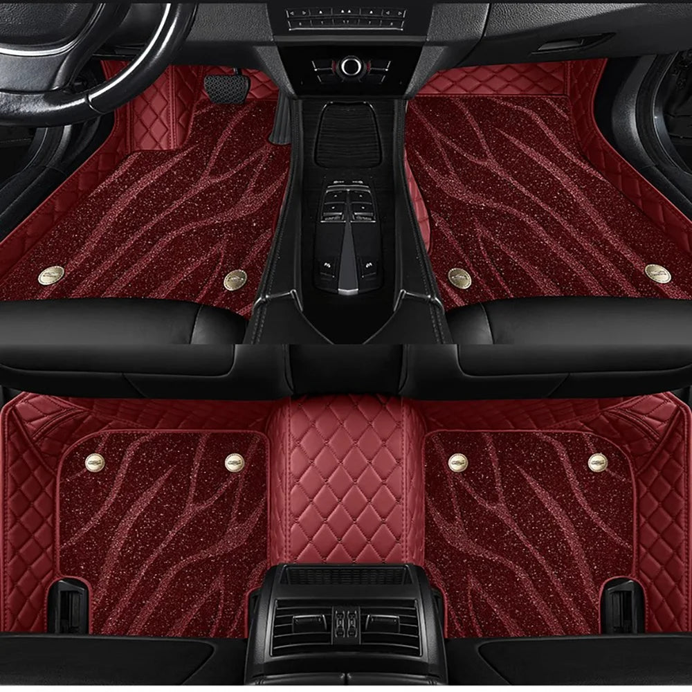 Custom Car Floor Mats For Lexus IS IS200 IS200C IS250 IS300 IS300h IS350 IS500 Auto Carpets Double Layer Floor Liners Blanket Vue