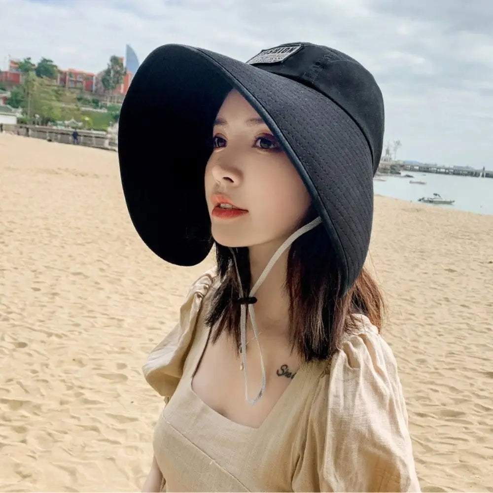 UV Protection Women Hat Fashionable Visor Big Brim Summer Hats