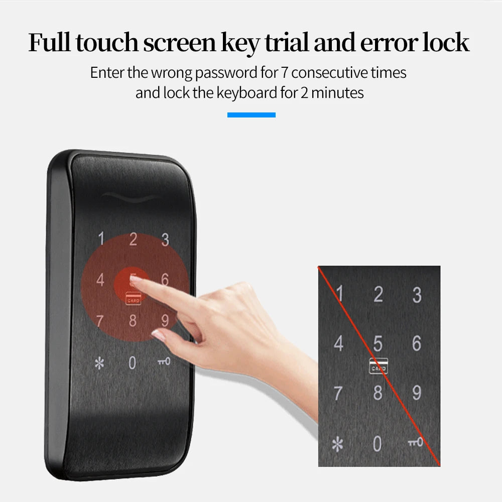 TTLOCK APP Keyless Touch Access Control Keypad Password RFID Card Key Metal Digital Sauna Electronic Lock For Cabinet Lockers Vue