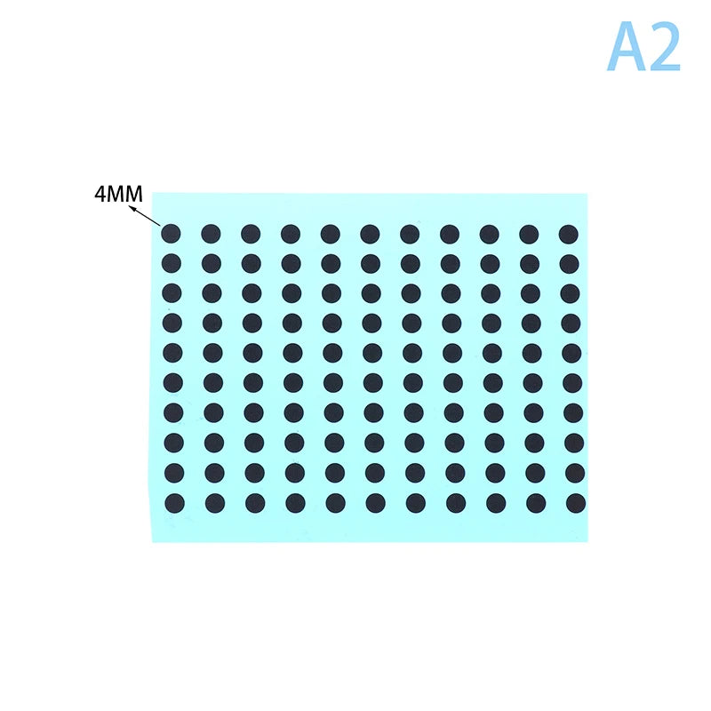 3/4/5/6 MM 4 Sizes Black Conductive Rubber Pads IR Remote Control Keypad Repair Kit Vue diameter-4mm