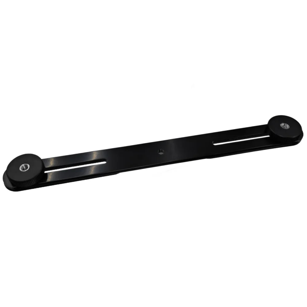 1/4'' Dual Flash Bracket Mount Holder Straight Extension Bar For Flashing Tripod DSLR Camera LED Lighting Stand Vue