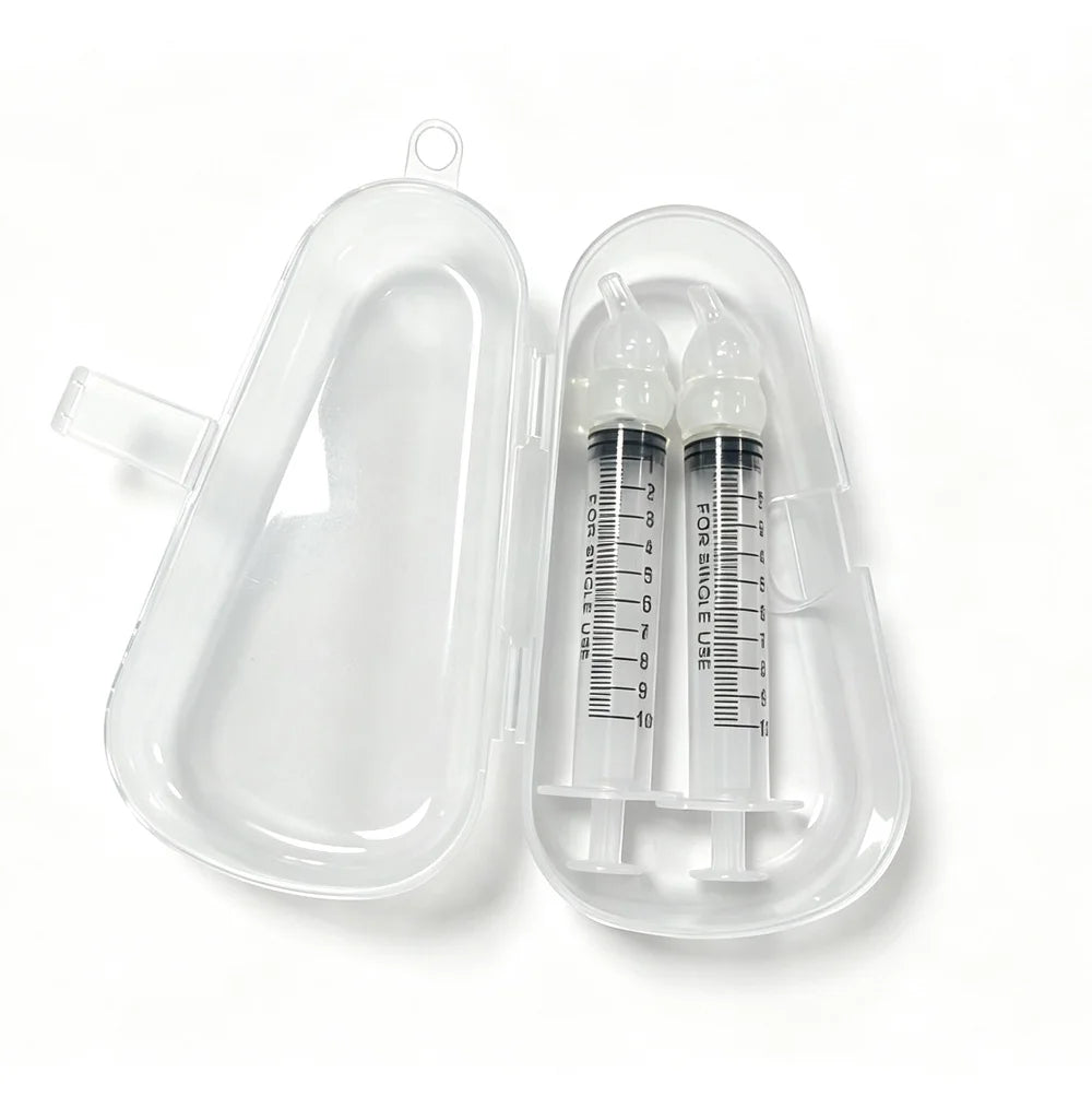 vvocci Nasal irrigator Cartoon Nasal Aspirator 10ml Syringe-style Baby Oral Suction Baby Nasal Irrigator Baby Snot Cleaner Vue ABox Transparent