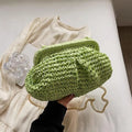 Summer Straw Weaving Crossbody Bag Fashionable Shell Women's Chain