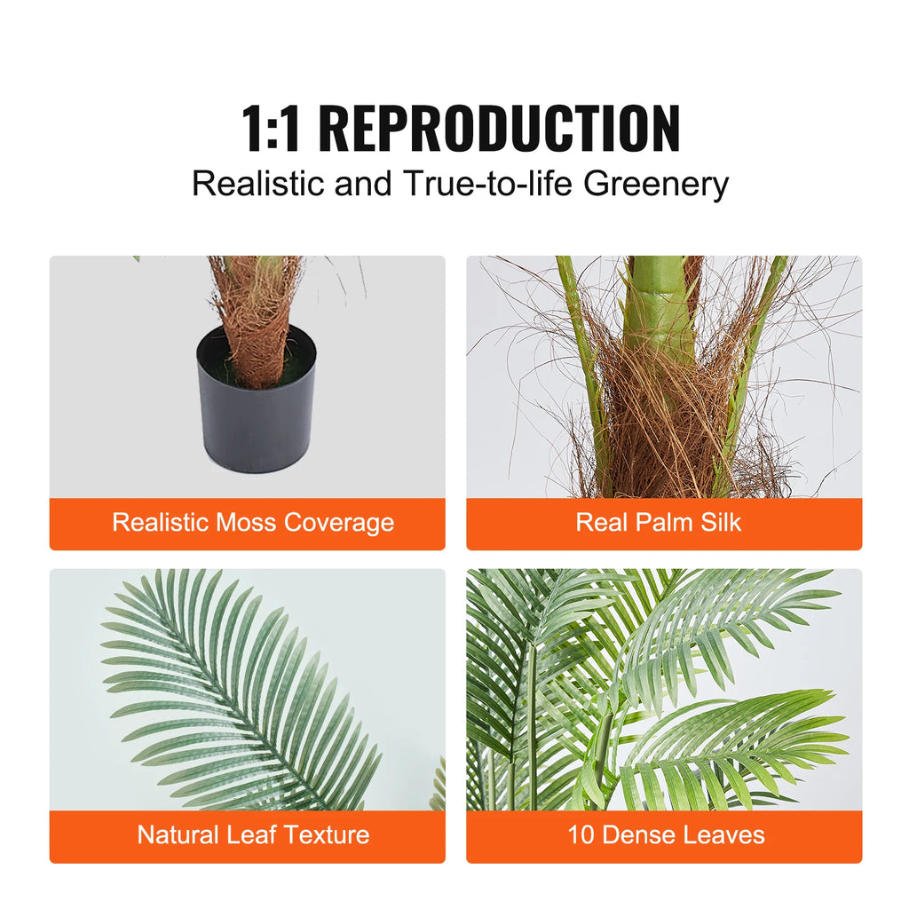Artificial Palm Tree 4/5/6 FT Faux Plant – Anti-Tip PE Base Artificial Palm Tree Vue