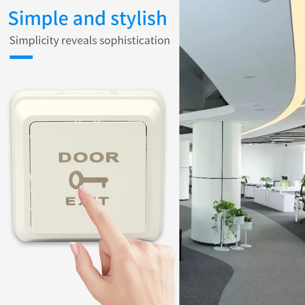 DC12V Door Exit Button Release Push Switch Touch PM5 for Access Control System Electronic Door Lock with Box on the Wall Mounted Vue