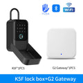 Support Tuya/TTLOCK App Bluetooth Fingerprint Key Safe Waterproof Key Storage Lock Box Password Box Key Safety Lock Box Mounted Vue K5F-ttlock-G2