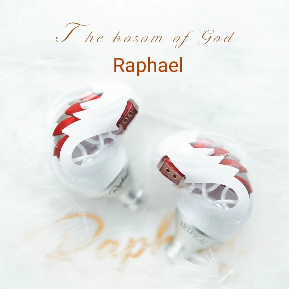 Artpical Raphael HiFi IEM Earphones | CNC Aluminum 3D-Printed Wired IEM Earphones Vue White