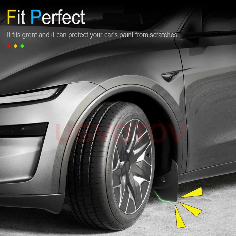 Mud Flaps for Tesla Model Y YL Juniper Model 3 2025 2026 Mud Flap Splash Guards Fender No Drilling Mudflap Travel Accessories Vue