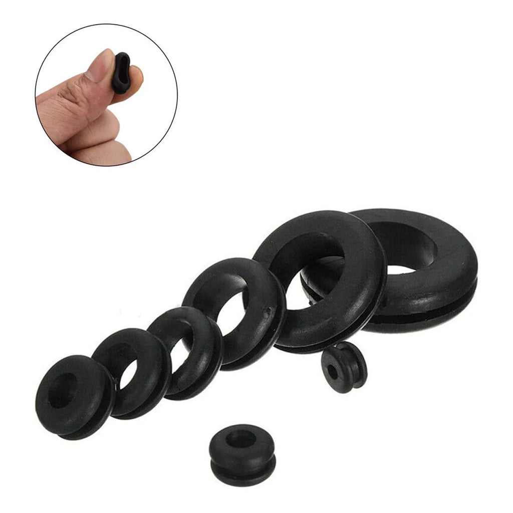180Pcs Rubber Grommets Sealing Rings Assortment of Rubber Washers for Wires Plugs Cables Rubber Grommet for Wires Plugs Cables Vue