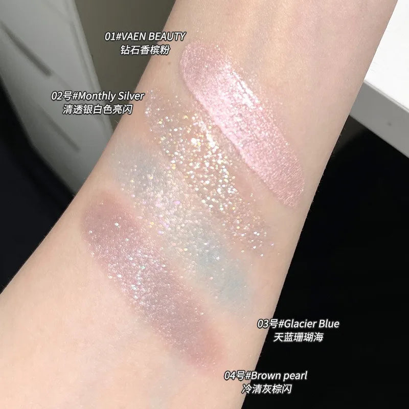 Pearl Glitter Mashed Potatoes Eye Shadow Gel Cream Liquid Highlighter Face Body Diamond Brighten Shimmer Natural Contour Makeup Vue