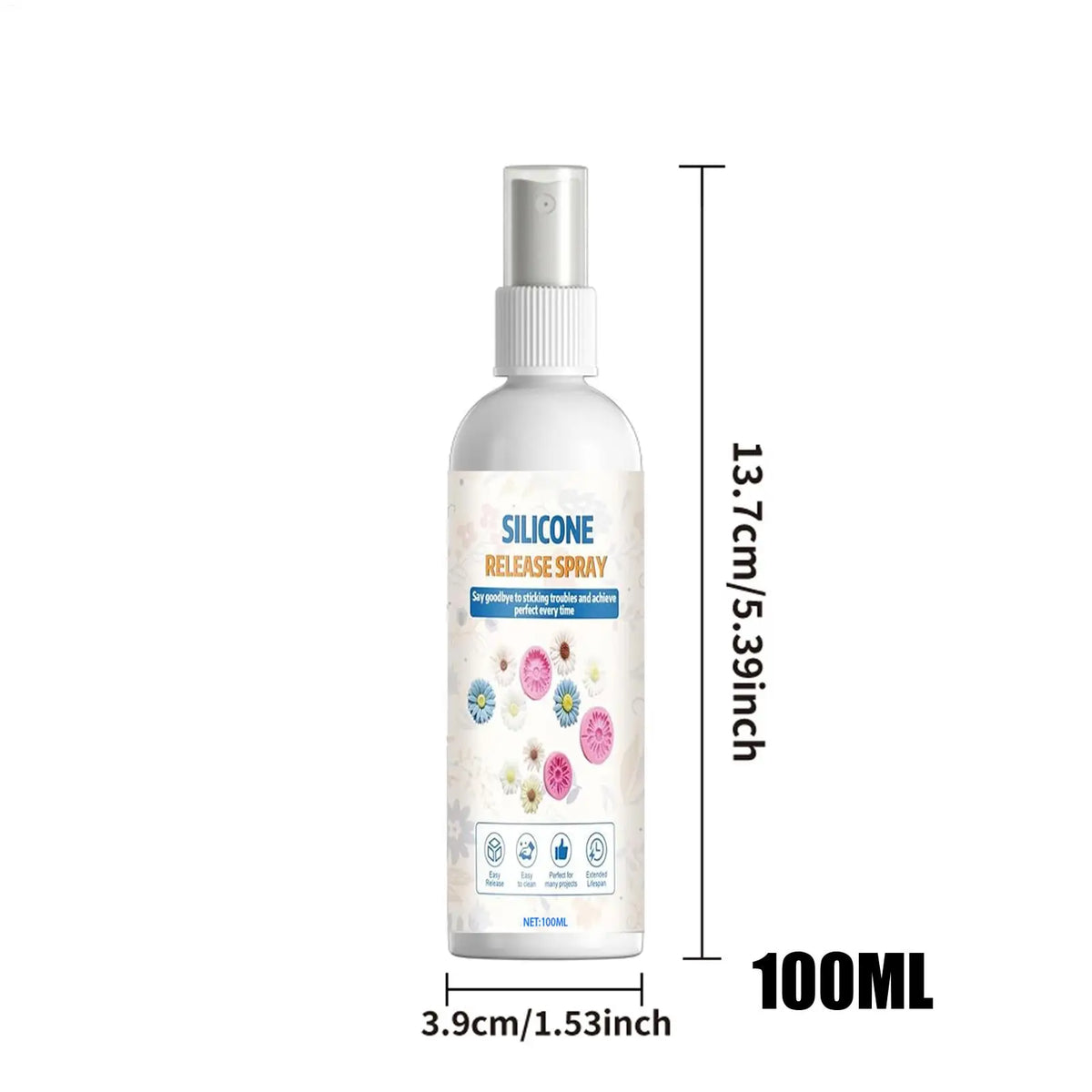 Mold Release Spray for Epoxy Resin 100ml Easy To Demold Agent Mold Release Agent for Professionals Amateurs Holiday Enthusiasts Vue