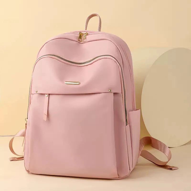 Waterproof Nylon Backpack Women Lightweight School Multi-pocket