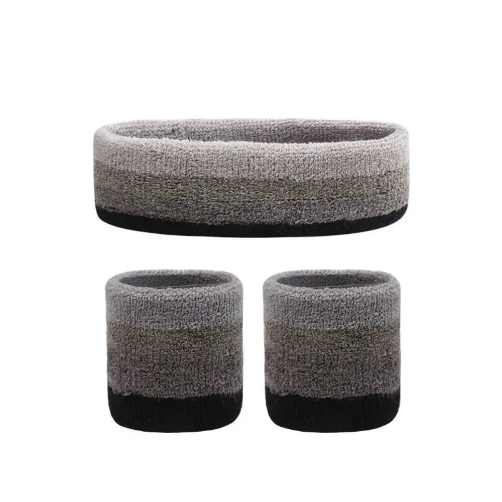 For Women Absorbent Band Basketball Tennis Headwrap Wrist Band Sweat Headband Sweatband Wristband Mens Sports Headband Vue