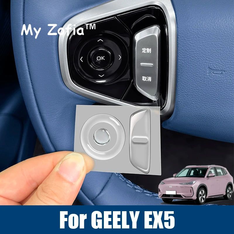 Geely EX5 Galaxy E5 Steering Wheel Button Stickers 2024–2026 Car Interior Sticker Vue