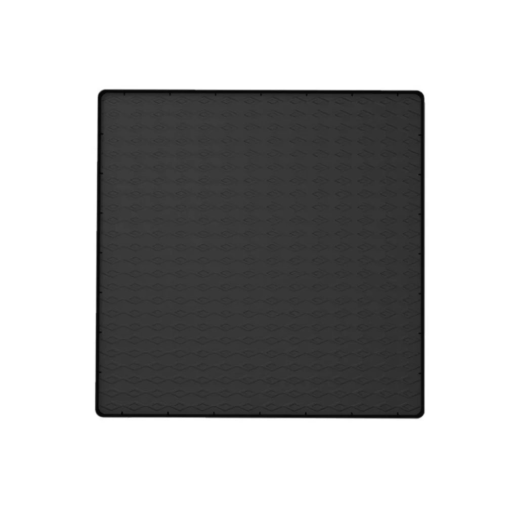 Non-Slip Washing Machine Protector Mat Dust-Proof Thickened Washer and Dryer Top Protector Mat Easy To Clean Washable Vue Black-60x50cm