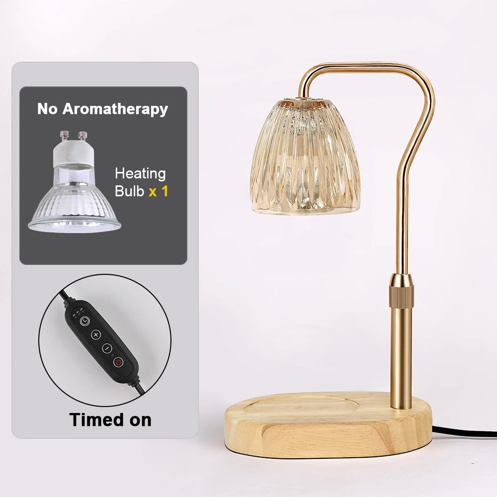 Candle Warmer Lamp with Timer & Dimmer - Gifts for Women Mom Her, Aesthetic Office Home Decor, Adjustable Height Wax Melter Vue CG-Q7-01