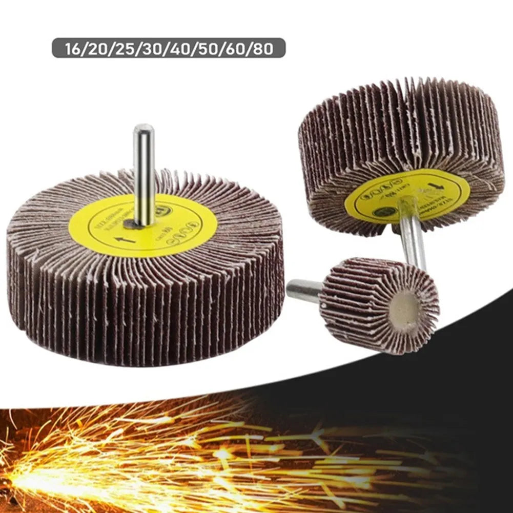 80 Grit Emery Cloth Sanding Wheel 6mm Shank – Grinding & Polishing Abrasive Sanding Wheel Vue