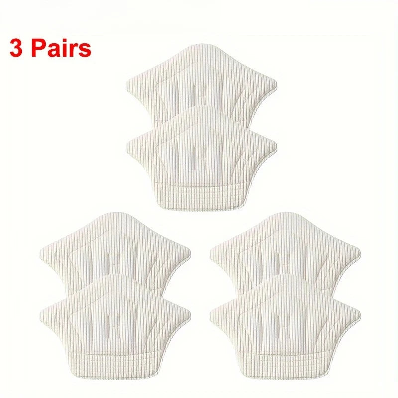 Insoles Patch Heel Pads Sport Shoes Back Sticker Adjustable Antiwear Vue 3pairs-Beige-Thin