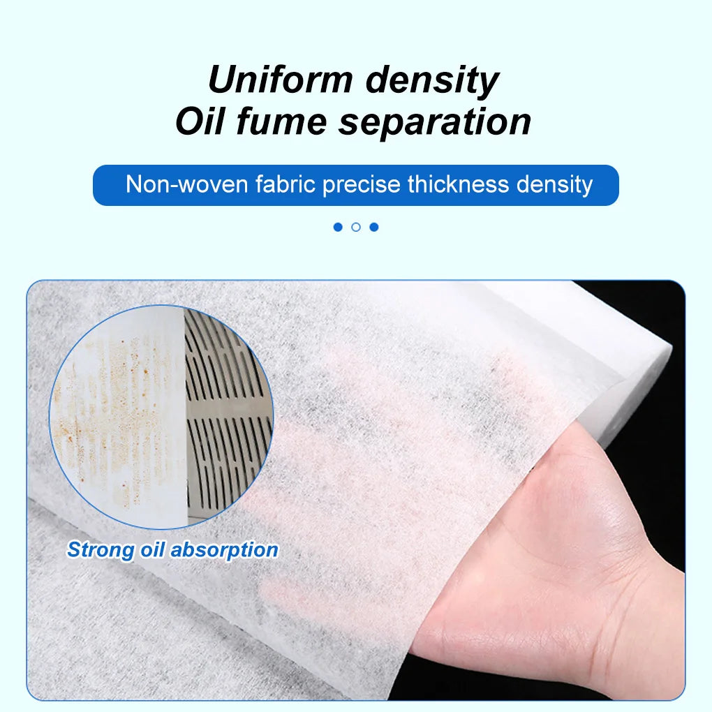 1 roll Kitchen Oil Filter Paper Simple Safe Extractor Fan Cleaning Sheet Absorbing Accessory Grease Hood Filters Covering Vue