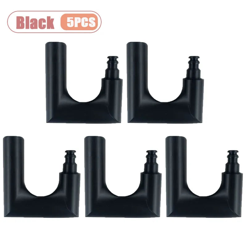 1-20PCS 3D Printed Water Hose Filling Hanger Hook for Pool Gardening Hose Stand Bucket Fill Tool for Yard Tube Watering Outdoor Vue Black-5PCS