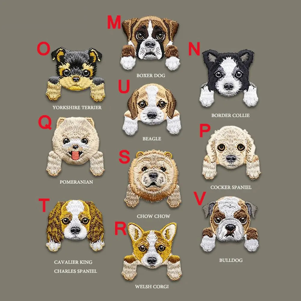 Cute Small Dog Iron On Clothing Patches Backpack Decoration Applique Patch Vue