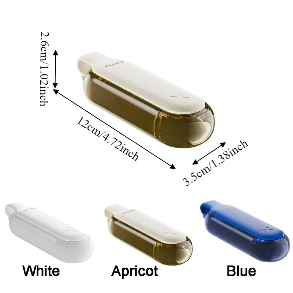 Tablet Storage Box Plastic Pill Extractor Mini Slide Open Pill Taker Dust-proof Waterproof Pill Dispenser for Home Vue